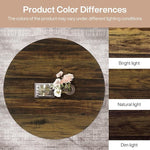 Load image into Gallery viewer, Tribesigns Round Coffee Table, 31.7" Wooden 2-Tier Circle Coffee Table with Storage Shelves, Modern Accent Cocktail Table Center Table for Living Room, Rustic Brown