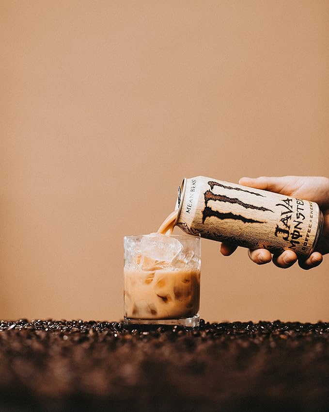 Monster Energy Java Monster Mean Bean, Coffee + Energy Drink, 15 Ounce (Pack of 12)