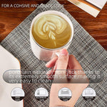 Load image into Gallery viewer, Bone China Coffee Mugs, 10oz Espresso Cups Set of 4, Lightweight Ceramic Coffee Mugs, Porcelain White Tea Cups, Latte Mugs for Women Men Moonlight, Gold Trim