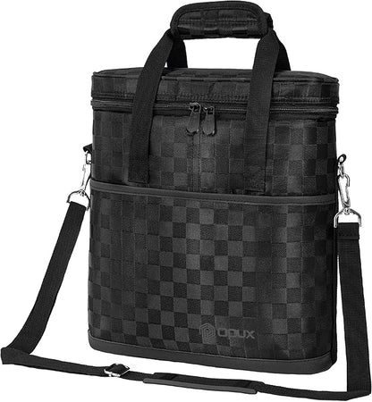 OPUX 3 Bottle Wine Carrier Tote, Insulated Leakproof Wine Cooler Bag, Wine Travel Bag Tote for Picnic BYOB Beach, Portable Wine Bottle Carrying Case, Gift for Wine Lover Women Men Christmas