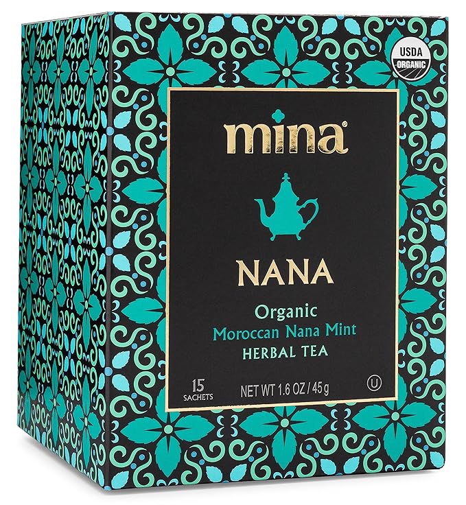 Mina Organic Moroccan Nana Mint Herbal Tea, 15 Ct