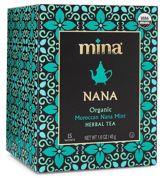 Mina Organic Moroccan Nana Mint Herbal Tea, 15 Ct