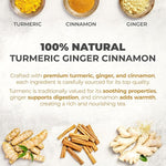 Load image into Gallery viewer, LeafLea Turmeric Ginger Cinnamon Tea, 120 Individually Wrapped Tea Bags, 100% Natural Herbal Blend with Pure Ginger and Turmeric, Supports Digestion &amp; Immune Health, Caffeine-Free, No Sugar
