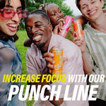 Load image into Gallery viewer, GURU Fruit Punch Organic Energy Drinks, Clean Energy Drink with Plant Based Natural Caffeine from Green Tea + Focus with L Theanine, Gluten Free and Vegan, 140MG Caffeine, 12oz (Pack of 24)