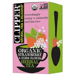 Load image into Gallery viewer, Clipper Tea Strawberry &amp; Elderflower Herbal Tea – Caffeine Free, USDA Organic, Great Hot or Iced – Refreshingly Fruity, Natural, Fair &amp; Delicious – 20 Tea Bags