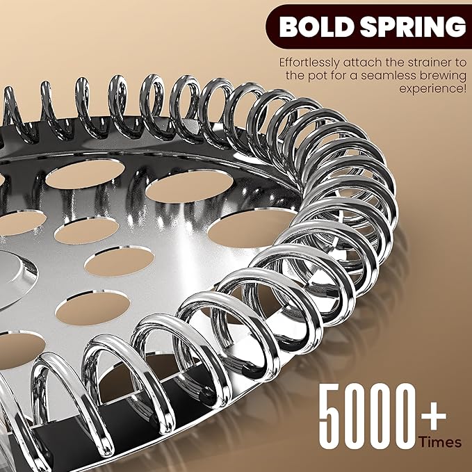 Utopia Kitchen 34 Ounce 1 Liter French Press Coffee Maker, Tea Maker, Travel Coffee Presses, Heat Resistant Thickened Borosilicate Coffee Pot for Camping Travel Gifts, Black Pack of 1