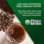 Load image into Gallery viewer, VitaCup Perfect Low Acid Coffee Ground, USDA Organic &amp; Fair Trade, Mycotoxin Free, Dark Roast Guatemala Single Origin, Clean &amp; Pure for Drip Coffee Brewers and French Press, 11 ounces
