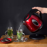 Load image into Gallery viewer, Moss &amp; Stone 1.2L Stainless Steel Small Electric Kettle Red Color, Cordless 1500w Fast Boiling Pot, Portable Hot Water Electric Tea Kettle With Boil Dry Protection &amp; Auto Shut-Off