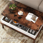 Load image into Gallery viewer, Shintenchi Coffee Table, Lift Top Coffee Table with Hidden Compartment, Rising Tabletop Dining Table, Lift Top Coffee Center Table for for Living Room, Office, Home (Rustic Brown)