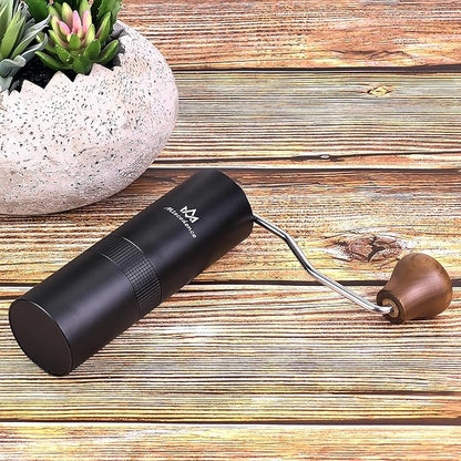 Manual Coffee Bean Grinder Internal Adjustable Setting Double Bearing Positioning, hand burr coffee grinders for home use Perfect for Camping