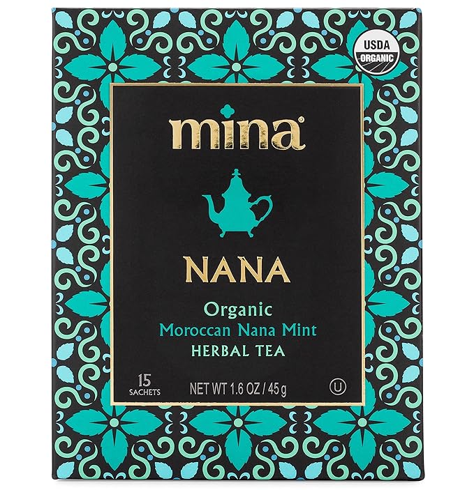 Mina Organic Moroccan Nana Mint Herbal Tea, 15 Ct