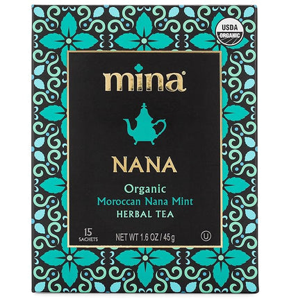 Mina Organic Moroccan Nana Mint Herbal Tea, 15 Ct