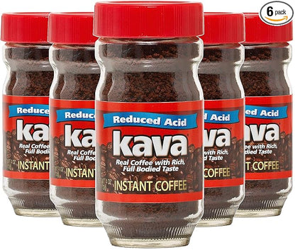 Kava Acid Neutralized Instant Coffee, 4 Ounce (Pack of 6)