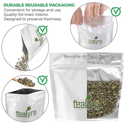 Tealyra - Jin Xuan Milk Supreme Oolong - High Mountain Tainwanese Oolong Loose Leaf Tea - Unique Taste and Aroma - Caffeine Medium - 110g (4-ounce)