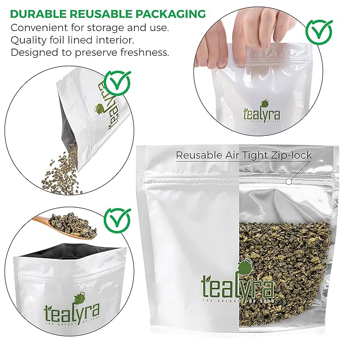 Tealyra - Jin Xuan Milk Supreme Oolong - High Mountain Tainwanese Oolong Loose Leaf Tea - Unique Taste and Aroma - Caffeine Medium - 220g (8-ounce)