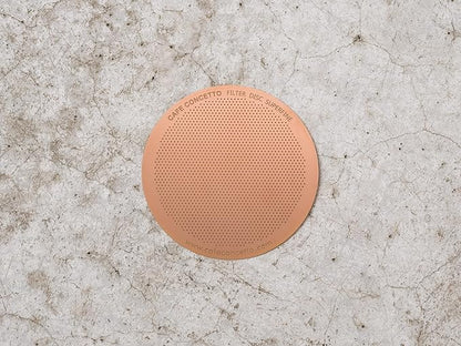 Filter for use in AeroPress Go/AeroPress Coffee Makers (Superfine) - Premium Replacement Disc - Reusable Metal, Titanium Coated Stainless Steel. Upgrade Your Mesh or Filter Papers