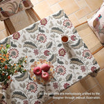 Load image into Gallery viewer, Designer Provence Floral Small Square Tablecloth,Linen Colorful Washable Indoor Table Cloth,Durable Home Decor Tablecloths for Dining Thanksgiving Kitchen Christmas,55"*55"-Ratina
