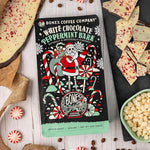 Load image into Gallery viewer, Bones Coffee Company White Chocolate Peppermint Bark Flavored Coffee, Medium Roast Low Acid Arabica Beans Compatible with Auto drip and French Press Coffee Maker, 12 Oz Whole Bean