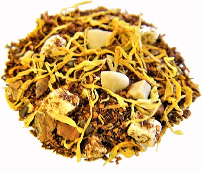 Nelson's Tea - Caramel Apple - Rooibos Loose Leaf Tea - Caffeine Free - Red Rooibos, cinnamon chips, caramel chips, dried apples, and marigold - 4 oz.