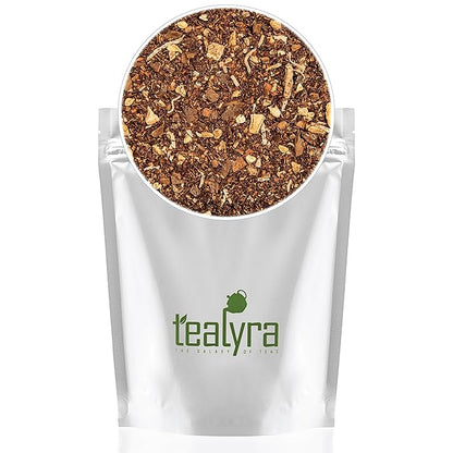 Tealyra - Rooibos Coconut Vanilla Chai - Ginger and Cinnamon with Red Bush Rooibos Herbal Loose Leaf Tea - Antioxidants Rich - Caffeine-Free - 220g (8-ounce)