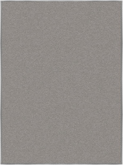 Ottomanson Rugs for Entryway 2'3" x 3' Non Slip Solid Small Area Rugs Durable Front Door Mat Rug Stain Resistant Entrance Rugs for Bathroom Kitchen Bedroom & Living Room, Gray