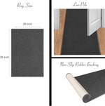 Load image into Gallery viewer, Ottomanson 26" x 35" Laundry Room Rug - Non-Slip Mat for Laundry &amp; Mudroom - Durable, Stain-Resistant, and Easy to Clean - Perfect for High-Traffic Areas - Runner Rug for Entryway Bathroom, Navy