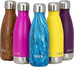 Load image into Gallery viewer, MIRA 12 oz Insulated Water Bottle - Slim Stainless Steel Cola Shape Thermo - Double Wall Hot &amp; Cold Flask (24Hr Cold/12Hr Hot) - Dynamic Blue