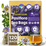 Load image into Gallery viewer, TOG999, Premium 120 Pasiflora Pasion Flower Tea Bags, 100% Natural &amp; Pure. Passion Flower Herbal Tea. No Sugar, No Caffeine, No Gluten, Vegan.