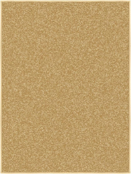 Ottomanson Rugs for Entryway 2'3" x 3' Non Slip Solid Small Area Rugs Durable Front Door Mat Rug Stain Resistant Entrance Rugs for Bathroom Kitchen Bedroom & Living Room, Beige