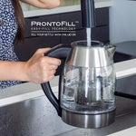 Load image into Gallery viewer, OVENTE Electric Kettle with Digital Temperature Control and Removable Tea Infuser, 1500W Water Heater, 1.7L Double-Wall Insulated Glass, Easy to Fill Lid, Keep Warm Function, and Auto Shut-Off, KD68S