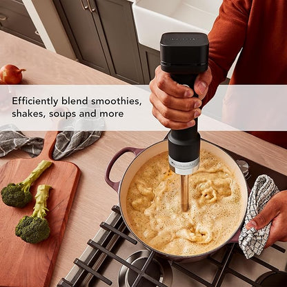 KitchenAid Go Cordless Hand Blender - battery included, KHBRV71, Black Matte
