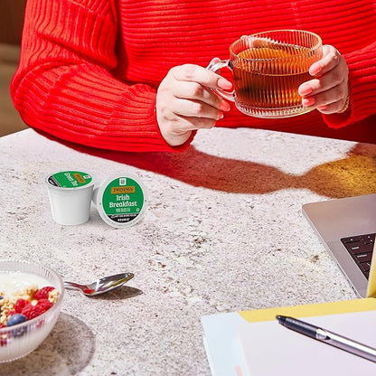 Twinings Irish Breakfast Black Tea K-Cup Pods for Keurig, 24 Count (Pack of 1), Robust, Strong, Bold Flavour, Caffeinated, Enjoy Hot or Iced