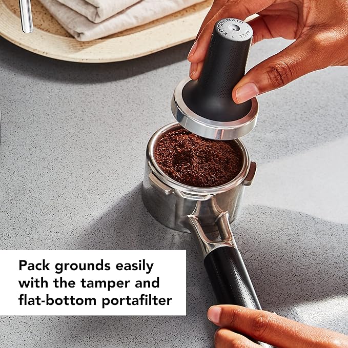 KitchenAid Semi-Automatic Espresso Machine - KES6403, Charcoal Grey