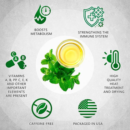 TeaDreamTea Peppermint Tea Bags - Alleviates Digestive Discomfort | Herbal, Aromatic & Caffeine Free | Healthy Mint Tea (200 Bags)