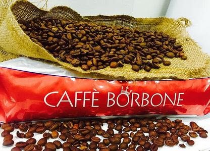 Caffe Borbone Whole Bean Coffee, Dark Roast, Red Blend, Authentic Italian Coffee, 2.2 lb Bag (Pack of 2)