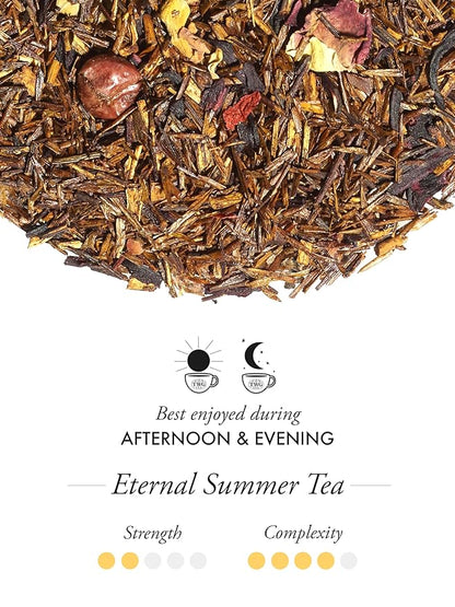 TWG Tea | Eternal Summer Tea | Rooibos | Hibiscus, Redcurrant & Rose | Haute Couture Tin, 100g | Gift Set