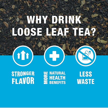 Tiesta Tea - Orange Spice Tea, Loose Leaf, Cinnamon Orange Black Tea, Premium High Caffeine Tea Blend, Make Hot or Iced & Up to 25 Cups, 2.5 oz Resealable Pouch