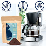 Load image into Gallery viewer, Mommee Coffee - Half Caf | Low Acid, Organic, Fair Trade, Water Processed | Ground, 22 oz.