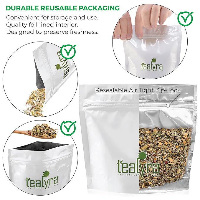 Tealyra - Tranquil Dream - Chamomile Honeybush Lavender - Calming - Relaxing - Herbal Loose Leaf Tea - Caffeine-Free - All Natural - 110g (4-ounce)