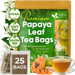 Load image into Gallery viewer, FreshDrinkUS, Premium 25 Papaya Leaf Tea Bags, 100% Natural &amp; Pure from Papaya Leaves. Loose Leaf Herbal Tea. Made with Natural Material Tea Bags. No Sugar, No Caffeine, No Gluten, Vegan.