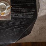 Load image into Gallery viewer, 38" Modern Farmhouse Drum Coffee Table, American Retro Style Coffee Table for Office, Dining Room and Living Room, Black