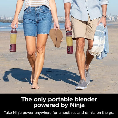 Ninja BC151CR Blast Portable Blender, Cordless, 18oz. Vessel, Personal Blender-for Shakes & Smoothies, BPA Free, Leakproof-Lid & Sip Spout, USB-C Rechargeable, Dishwasher Safe Parts, Cranberry Red