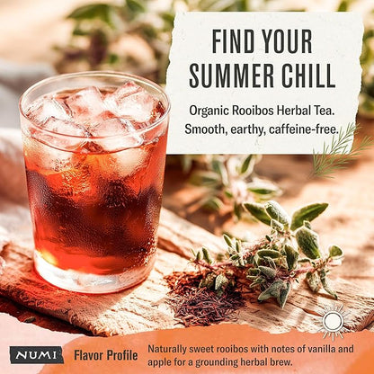 Numi Organic Tea Rooibos, 18 Count (Pack of 3) Box of Tea Bags (Packaging May Vary)