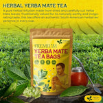 Load image into Gallery viewer, FreshDrinkUS, Yerba Mate Tea Bags | 120 Tea Bags | Traditional South American Herbal Tea – Smooth &amp; Refreshing Flavor – Premium Quality, Sustainably Sourced. Vegan.