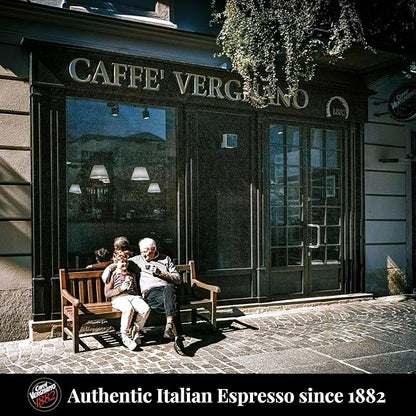Caffe' Vergnano 1882 Medium Roast Espresso Original Line Machine Compatible Capsules, Single-Serve Arabica Robusta Espresso Coffee, Italian Coffee for Nespresso Machine, Intensity 10/10, Napoli, 100 Ct