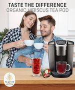 Load image into Gallery viewer, Organic Hibiscus Sabdariffa Tea Organic Naturally Decaf Tea Pods for Keurig by Teavity (12 Tea Pods)