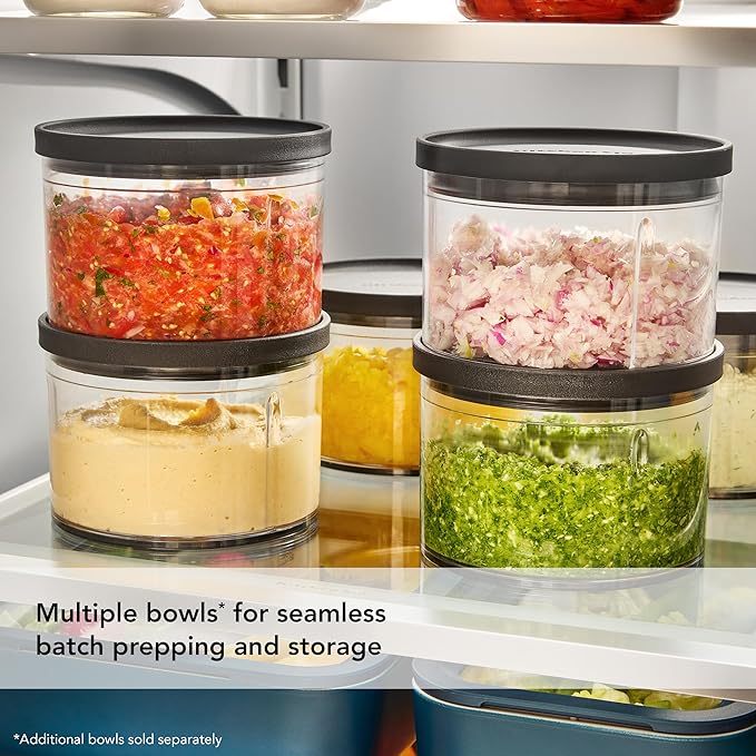 KitchenAid Go Cordless Top Down Chopper - battery sold separately, KTCR350, Black Matte