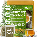 Load image into Gallery viewer, FreshDrinkUS, Premium 40 Rosemary Leaf Tea Bags, 100% Natural and Pure Rosemary Dried Leaves, Pure Herbal Tea, No Additives, No Caffeine, No Gluten, Vegan.