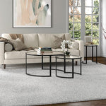 Load image into Gallery viewer, Mitera Round Nested Coffee Table in Blackened Bronze