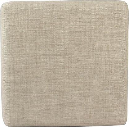 HomePop Home Decor | Modern 24-Inch Counter Stool | Backless Metal Frame Bar Stools Counter Height | Decorative Home Furniture, Natural